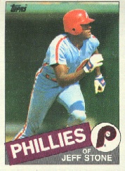 1985 Topps Baseball Cards      476     Jeff Stone